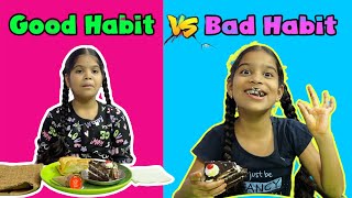 GOOD HABITS vs BAD HABITS comedy video  rider mallesh atoz videos  good habbits child videos [upl. by Leinaj]