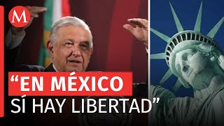 AMLO insiste en trasladar estatua de la libertad a México por caso Assange [upl. by Asen]