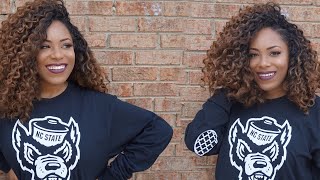 LULUTRESS BEACH CURL CROCHET BRAIDS REVIEW LIA LAVON [upl. by Merat66]