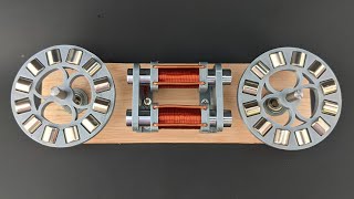 2 Core Magnet Motor Using Generator [upl. by Portingale]