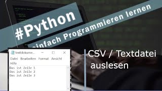 Python  Textdateien auslesen [upl. by Kennith969]