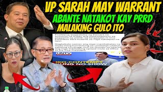 GULO ITO VP SARAH MAY WARRANT QUIMBO KINASUHAN ABANTE NATAKOT❗️ [upl. by Nic325]