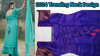 2024 Trending Neck DesignBack Neck Design for Suit With DoriRajniBeeFashion [upl. by Pietrek]