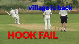 HOOK FAILwait for it VILLAGE CRICKET is BACK [upl. by Knitter]