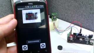 手機遙控拍照  Android  Jpeg Camera  Motoduino Arduino  Bluetooth [upl. by Kcub]