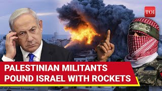 Israel Shakes As Hamas Fighters Launch Rockets Inside Warring Nation From Gaza  Watch [upl. by Naillimixam]