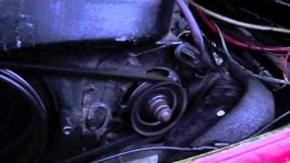 76 VW Bus Cold Start with Dual Carbs in cold weather31 degrees [upl. by Lerrad977]