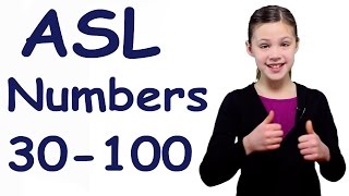 ASL Numbers 30100 in Sign Language [upl. by Anniram292]