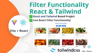 Build Dynamic Filters in React with Tailwind CSS  Full Tutorial  React and Tailwind project 2024 [upl. by Adnaral460]