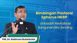 Bimbingan Pastoral Ephorus Pdt Dr Robinson Butarbutar  Revitalisasi Bangunan Zending HKBP [upl. by Emoreg]