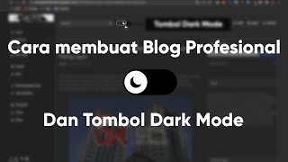 Template Blog Profesional Dark Mode Free Download [upl. by Edaw]