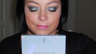 TUTO MAQUILLAGE  Smoky bleu lumineux  highlighter quotMoonchildquot dAnastasia Beverly Hills 🖌🦄 [upl. by Nigen321]