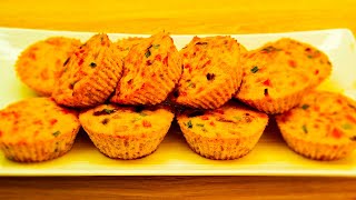 Leckeres Muffin Rezept Gemüsemuffin Ein paar Minuten und das Abendessen ist fertig [upl. by Llovera]