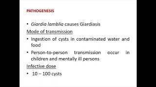 SJCTNC MB508S MEDICAL PARASITOLOGY UNIT II GIARDIA INTESTINALIS [upl. by Darej]