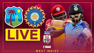 🔴 LIVE  West Indies v India  5th Kuhl Stylish Fans T20I powered by Black and White [upl. by Sirahs]