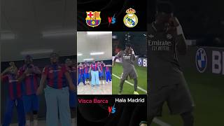 Visca Barca ❤️VS Hala Madrid🤍football viscabarsa halamadrid trending shorts [upl. by Letreece]