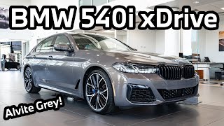 BMW 540i xDrive Finished in Alvite Grey Metallic Walk Around [upl. by Sinnelg345]