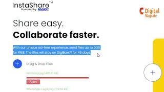 Digiboxx How to share file using digiboxx [upl. by Malia]