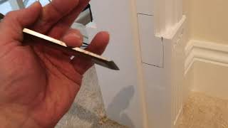 How to Chisel for wood door hinges  MrMacHowto [upl. by Godwin]