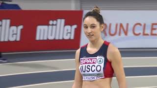 Florentina Costina IUSCO Long Jump European Indoor Championships 03 03 19 [upl. by Ecnerret]