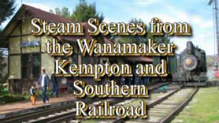 Steam on the Wanamaker Kempton and Southern Railroad [upl. by Sherry]