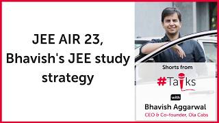 JEE AIR 23 Bhavish Aggarwals study strategy for JEE [upl. by Elgna111]