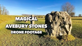 The Magical Avebury Stones UK by drone in 4K [upl. by Cutlip]