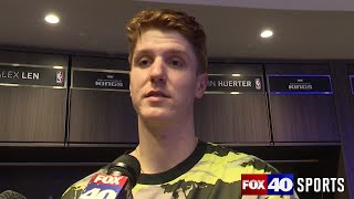 Kevin Huerter on the Kings 12694 preseason drubbing of the Trail Blazers [upl. by Jasmine]