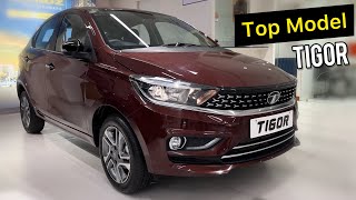 Tata Tigor XZ Plus Top Model Review 🔥 Price Features Specs amp All Details [upl. by Craner]