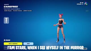 Carefree  Fortnite Emote Lyrics [upl. by Elacim190]