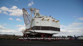 Moving a 3000 tonne dragline excavator in half the time [upl. by Renzo]