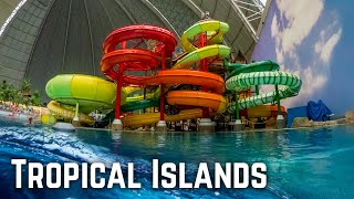 ALL 8 Jungle Splash Water Slides at Tropical Islands NEW 2019 [upl. by Haliak]