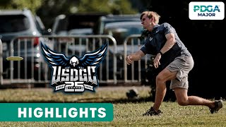 Round 2 Highlights  2023 United States Disc Golf Championship [upl. by Alcus]