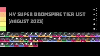 RandomCats Super Doomspire Weapon Tier List [upl. by Loutitia]