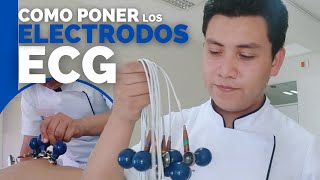 ✅COMO y DONDE COLOCAR los ELECTRODOS del ELECTROCARDIOGRAMA ECG  TUTORIAL  ENFERMERIA [upl. by Abbottson435]