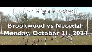 2024 WWVP Jr High Football Brookwood vs Necedah [upl. by Aset]