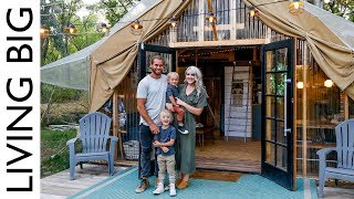 Back To Nature Living In A Beautiful Tiny House Tent [upl. by Yann127]