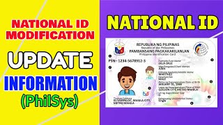 National ID Registration How to Update Information Philsys Online  2022 [upl. by Meeker]