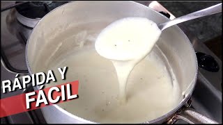 Salsa BECHAMEL FÁCIL en 10 MINUTOS  SALSA BLANCA [upl. by Letnahc]