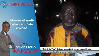 “Point de Vue” Grèves et mutinéries en Côte dIvoire [upl. by Hagar46]