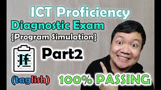 Program Simulation Part 2  Diagnostic Exam  ICT Specialist Proficiency [upl. by Kcirddec]