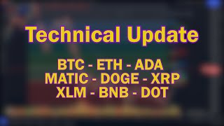 Update Teknikal Bitcoin Ethereum Matic ADA DOT DOGECOIN BNB XRP XLM [upl. by Layod]