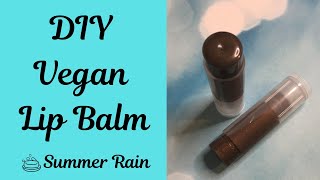 How to make DIY Vegan Chocolate Peppermint Lip Balm includes recipe [upl. by Dixil239]