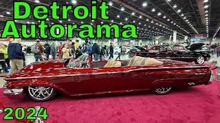 DETROIT AUTORAMA 2024 Car Show Walk through see the Top Cars Trucks and Motorcycles [upl. by Neerac417]