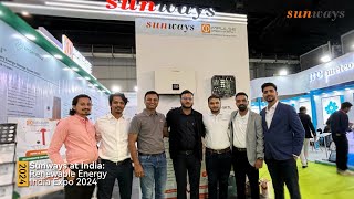 Sunways at Renewable Energy India Expo 2024 [upl. by Allerus952]