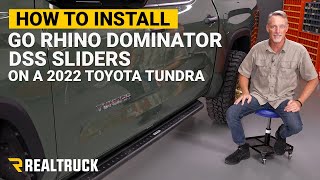 How to Install Go Rhino Dominator DSS Sliders on 2022 Tundra [upl. by Sato]