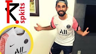 UNBOXING KIT TREINO PSG BRANCO COM ROSA [upl. by Woodford]