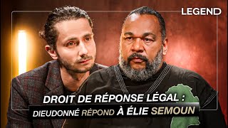 DROIT DE RÉPONSE LÉGAL DIEUDONNÉ RÉPOND À ÉLIE SEMOUN [upl. by Bink742]