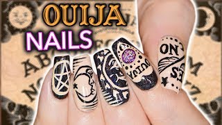 DIY OUIJA NAIL ART not clickbait actual nail art emergency [upl. by Ennael]