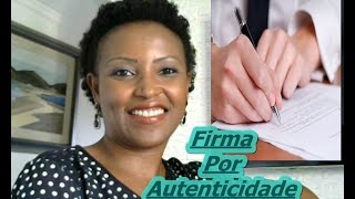 4Reconhecimento de firma Por Autenticidade [upl. by Saimon302]